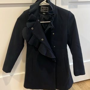 Girls navy peacoat